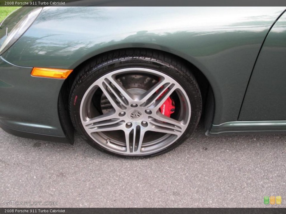 2008 Porsche 911 Turbo Cabriolet Wheel and Tire Photo #48896214