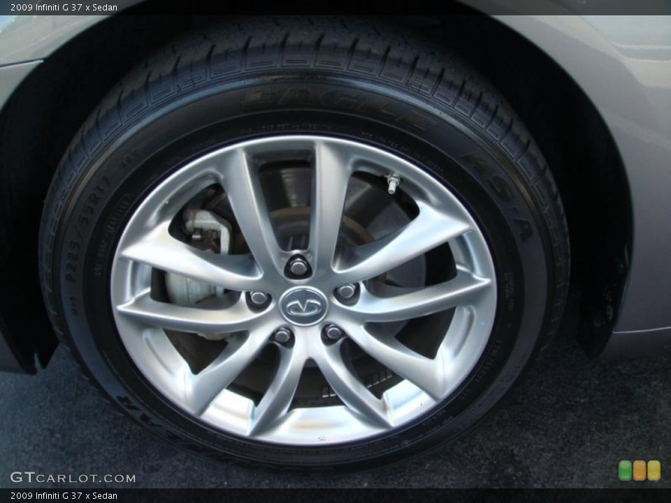 2009 Infiniti G 37 x Sedan Wheel and Tire Photo #48899298