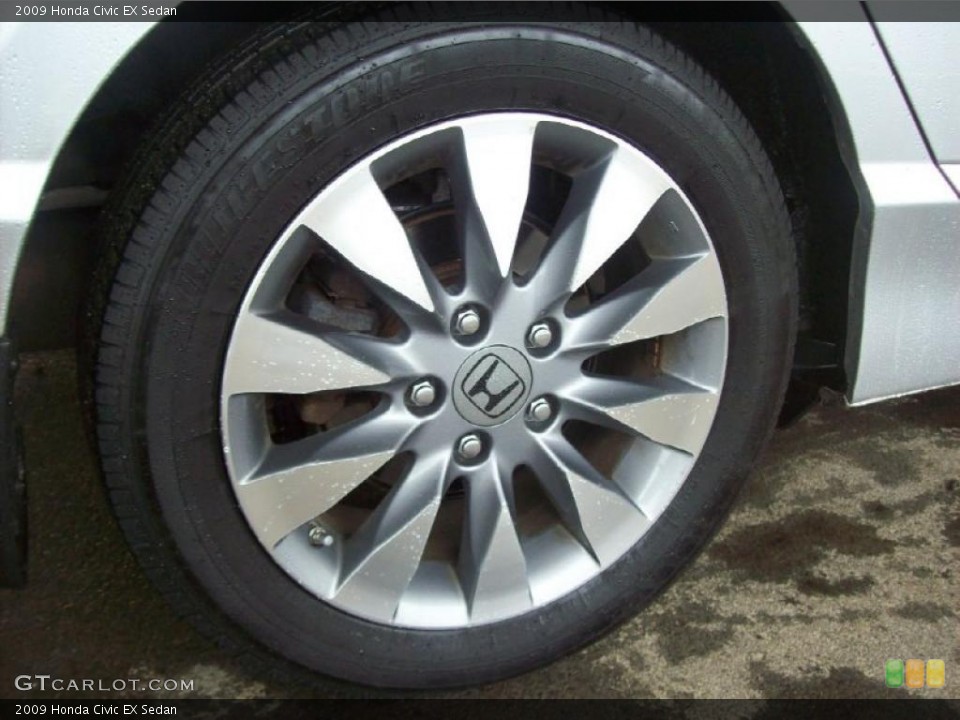 2009 Honda Civic EX Sedan Wheel and Tire Photo #48901110