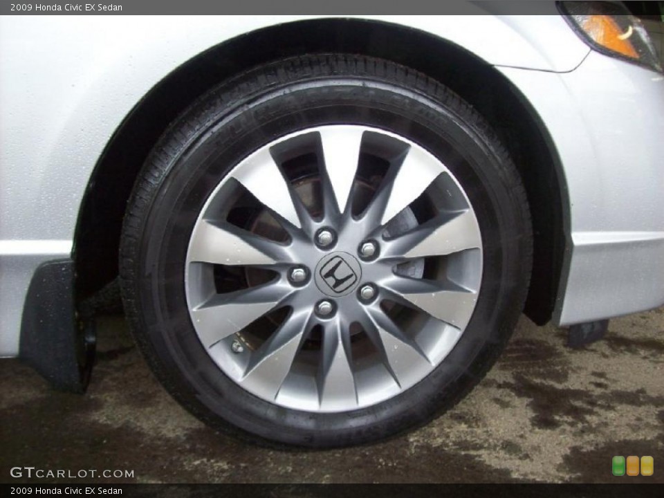 2009 Honda Civic EX Sedan Wheel and Tire Photo #48901161