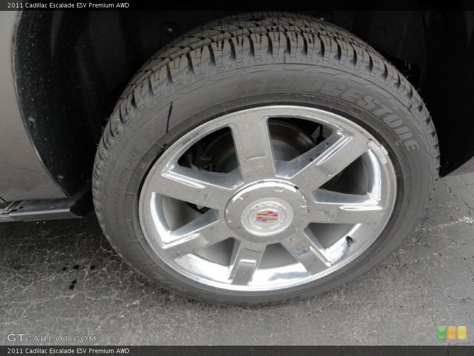 2011 Cadillac Escalade ESV Premium AWD Wheel and Tire Photo #48910880