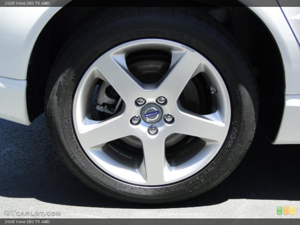 2008 Volvo S80 T6 AWD Wheel and Tire Photo #48945740