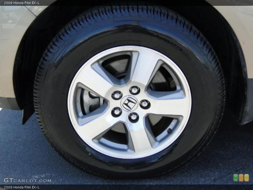 2009 Honda Pilot EX-L Wheel and Tire Photo #48946453