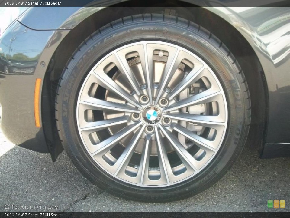 2009 BMW 7 Series 750Li Sedan Wheel and Tire Photo #48970289