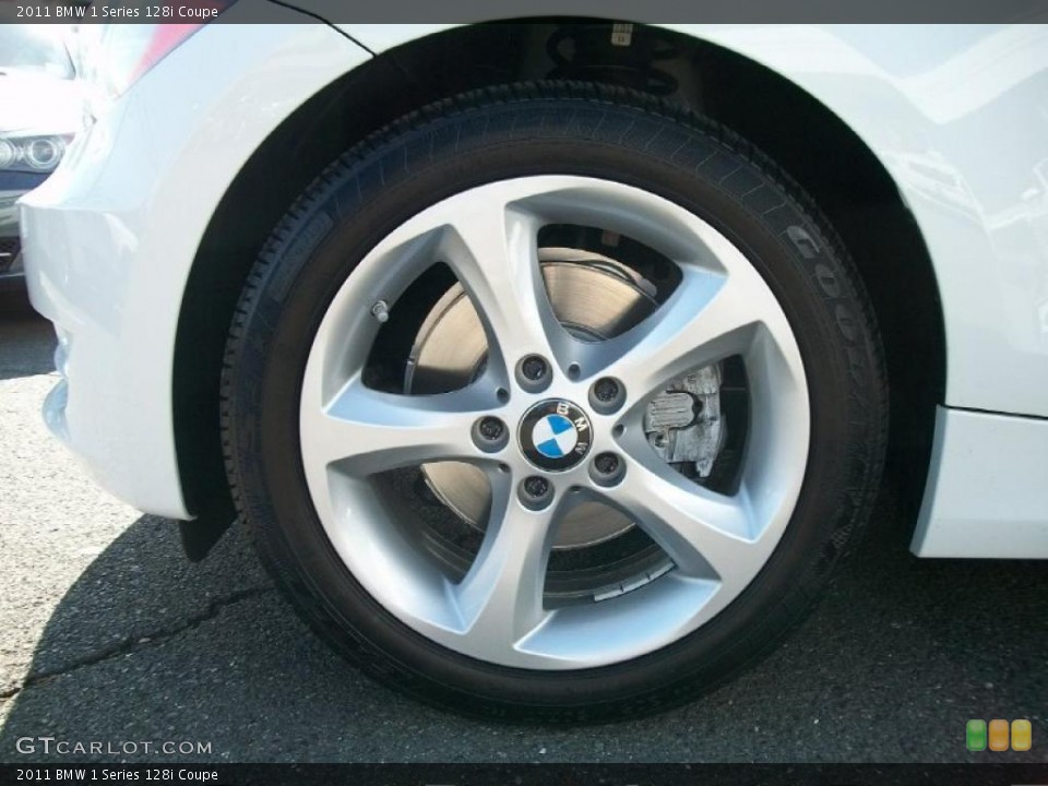 2011 BMW 1 Series 128i Coupe Wheel and Tire Photo #48972851