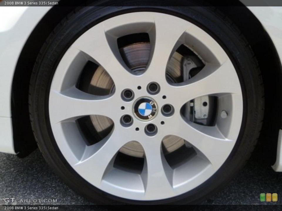 2008 BMW 3 Series 335i Sedan Wheel and Tire Photo #48988403