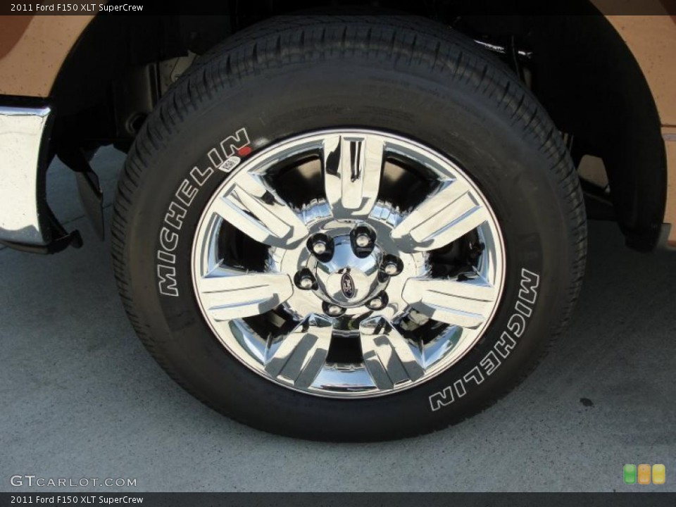 2011 Ford F150 XLT SuperCrew Wheel and Tire Photo #48992603