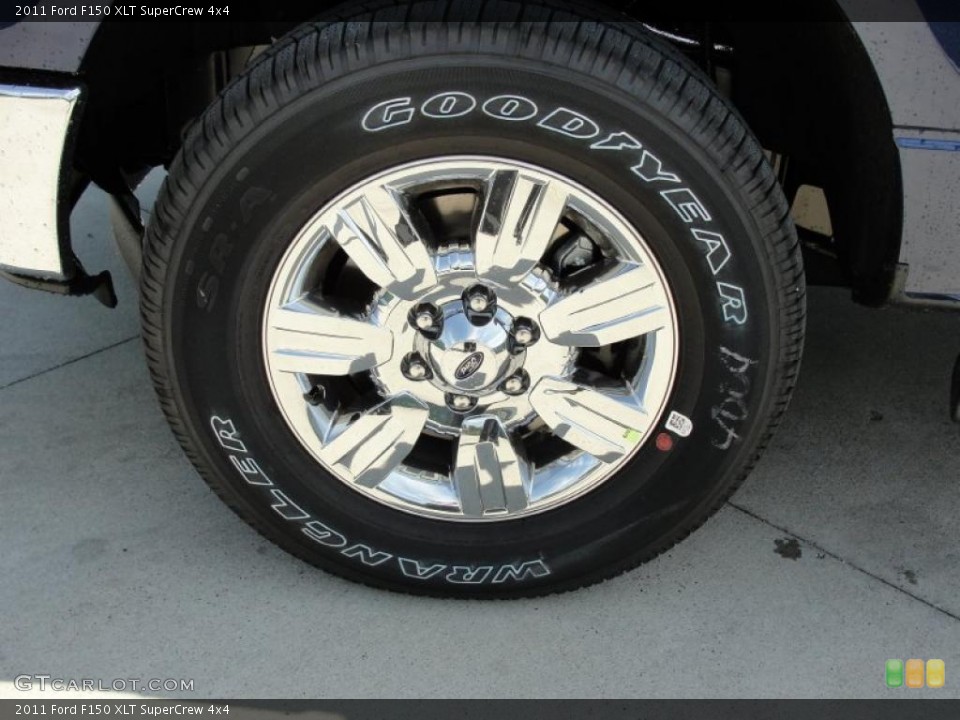 2011 Ford F150 XLT SuperCrew 4x4 Wheel and Tire Photo #48994802