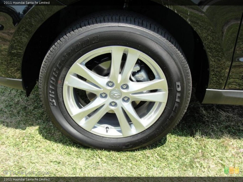 2011 Hyundai Santa Fe Limited Wheel and Tire Photo #49000034