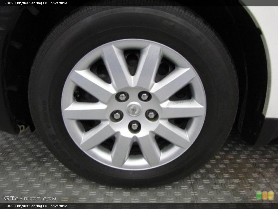 2009 Chrysler Sebring LX Convertible Wheel and Tire Photo #49028562