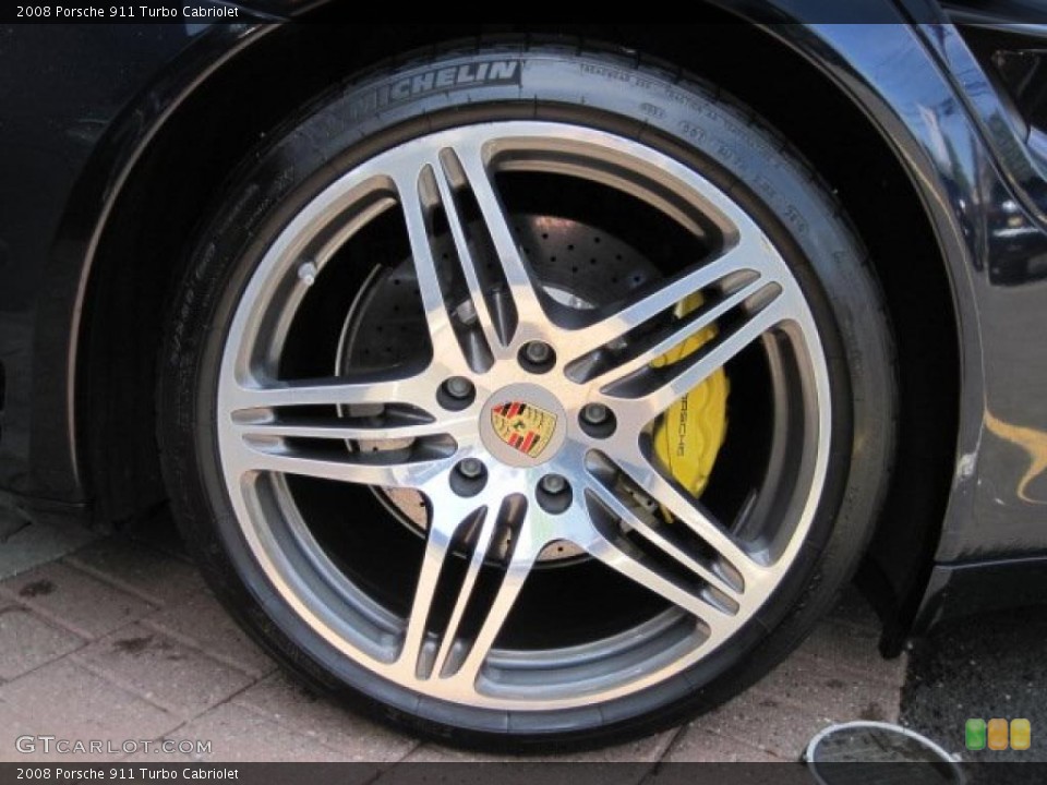 2008 Porsche 911 Turbo Cabriolet Wheel and Tire Photo #49043472