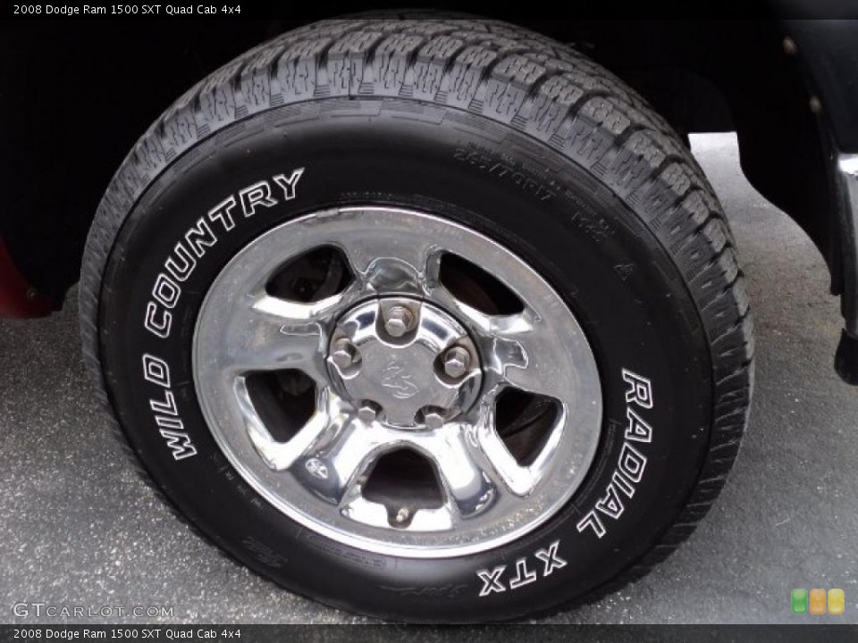 2008 Dodge Ram 1500 SXT Quad Cab 4x4 Wheel and Tire Photo #49045812