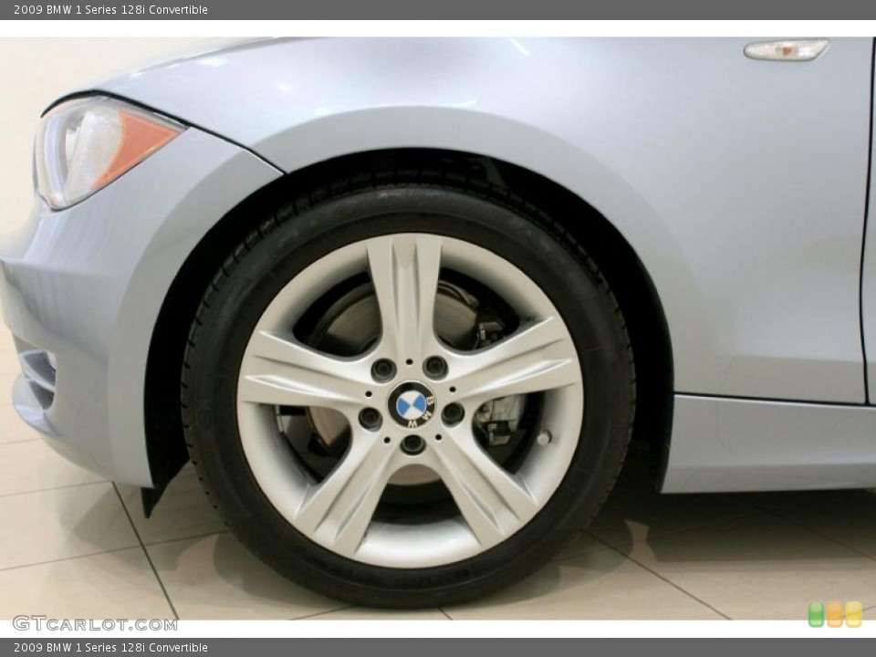 2009 BMW 1 Series 128i Convertible Wheel and Tire Photo #49045968