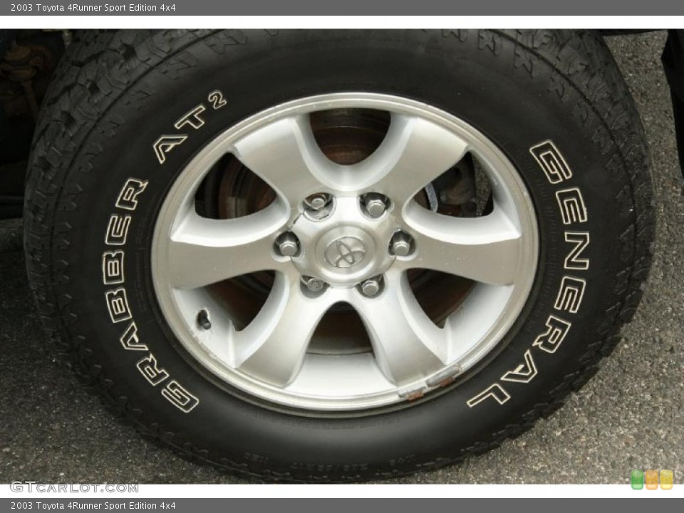 2003 Toyota 4Runner Sport Edition 4x4 Wheel and Tire Photo #49059524