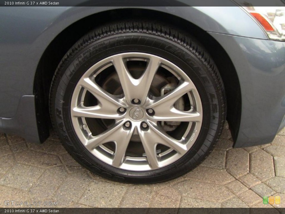 2010 Infiniti G 37 x AWD Sedan Wheel and Tire Photo #49060628