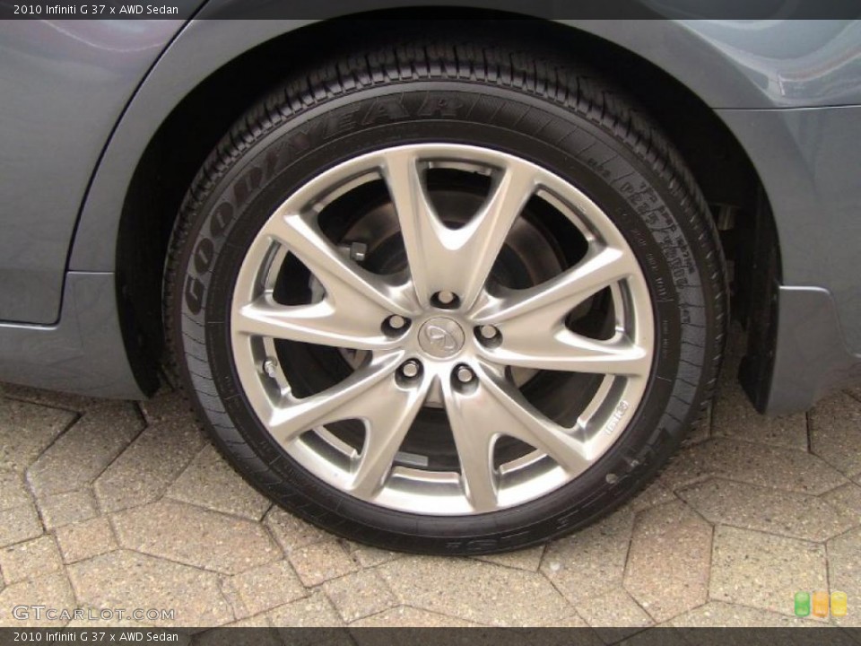 2010 Infiniti G 37 x AWD Sedan Wheel and Tire Photo #49060655