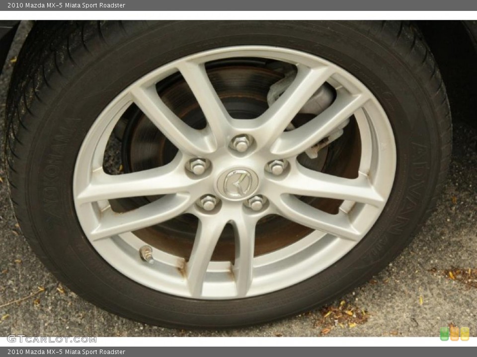 2010 Mazda MX-5 Miata Sport Roadster Wheel and Tire Photo #49062572