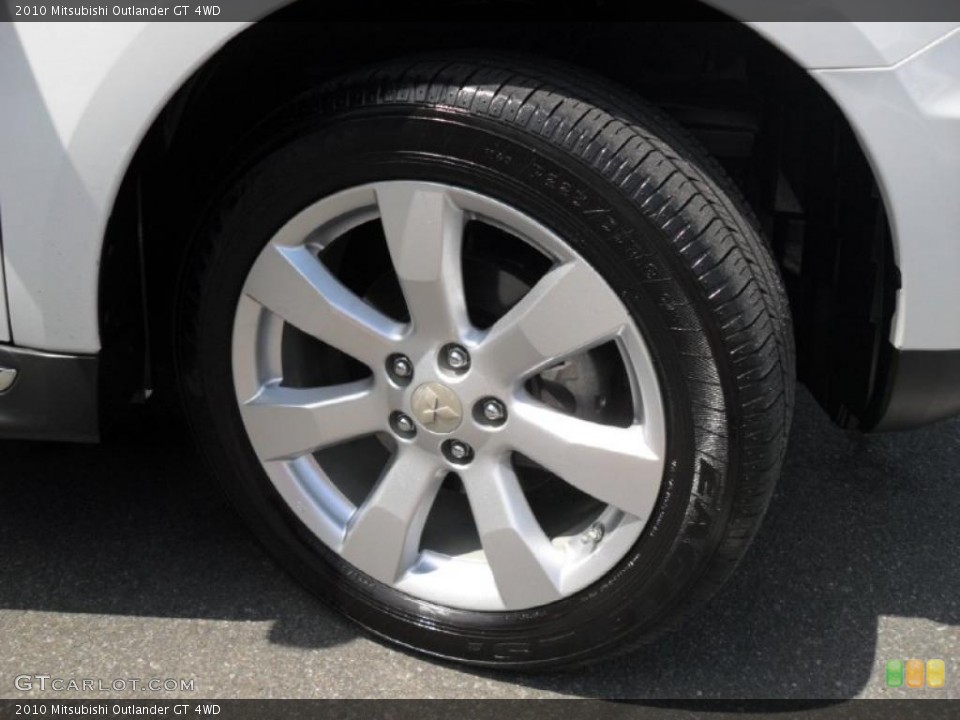 2010 Mitsubishi Outlander GT 4WD Wheel and Tire Photo #49065470