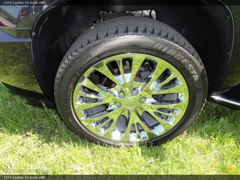 2009 Cadillac Escalade AWD Wheel and Tire Photo #49088562