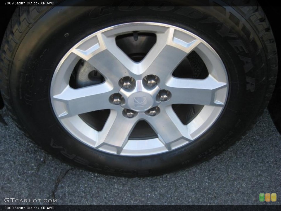 2009 Saturn Outlook XR AWD Wheel and Tire Photo #49097807