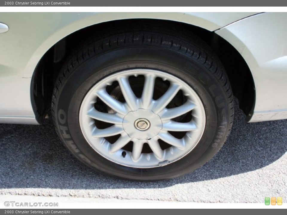 2003 Chrysler Sebring LXi Convertible Wheel and Tire Photo #49106735