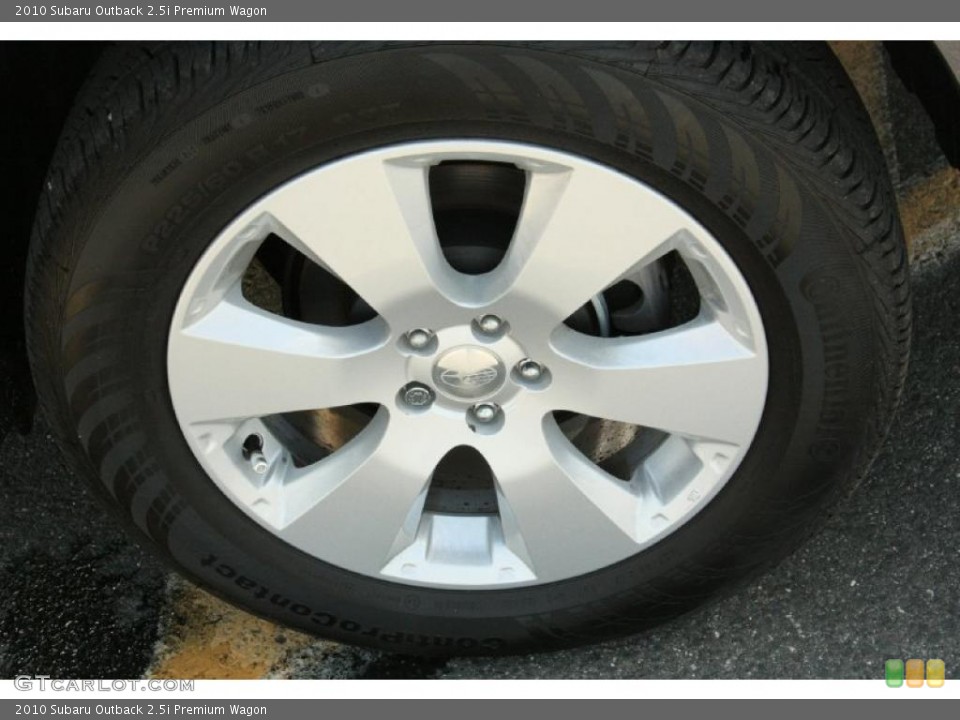 2010 Subaru Outback 2.5i Premium Wagon Wheel and Tire Photo #49152794