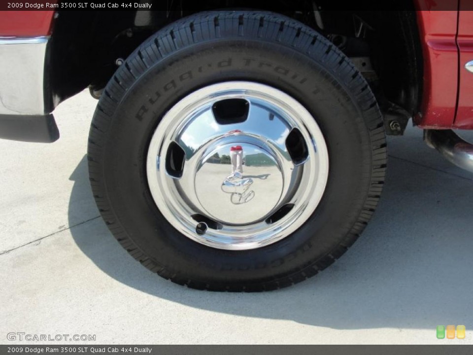 2009 Dodge Ram 3500 SLT Quad Cab 4x4 Dually Wheel and Tire Photo #49153775
