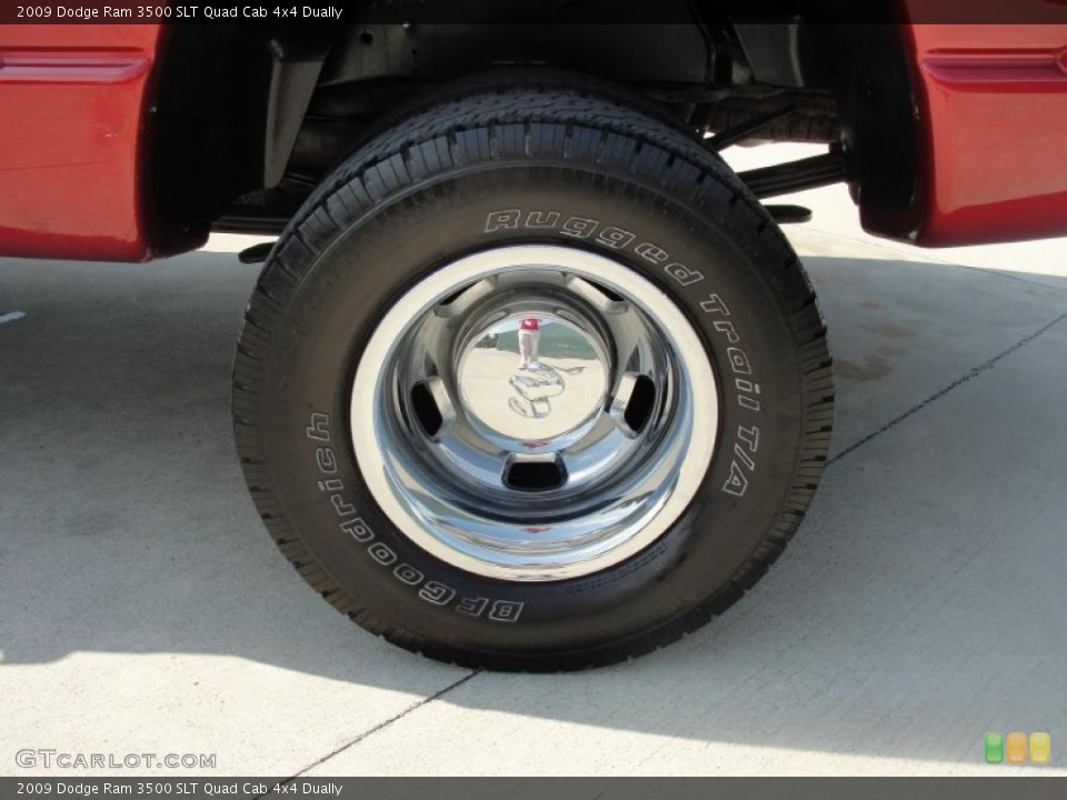 2009 Dodge Ram 3500 SLT Quad Cab 4x4 Dually Wheel and Tire Photo #49153787