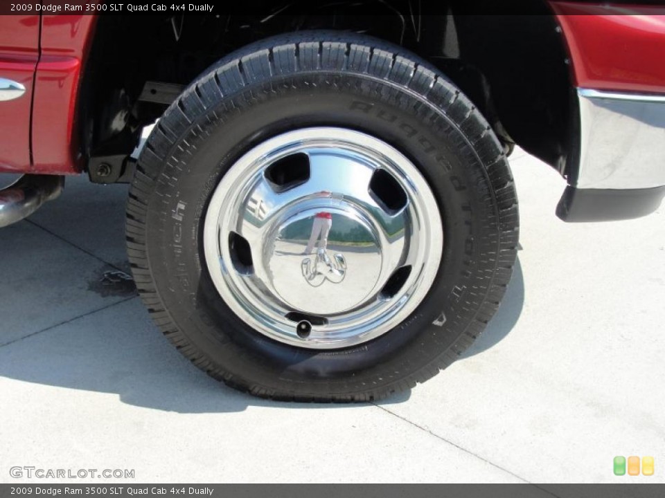 2009 Dodge Ram 3500 SLT Quad Cab 4x4 Dually Wheel and Tire Photo #49153817