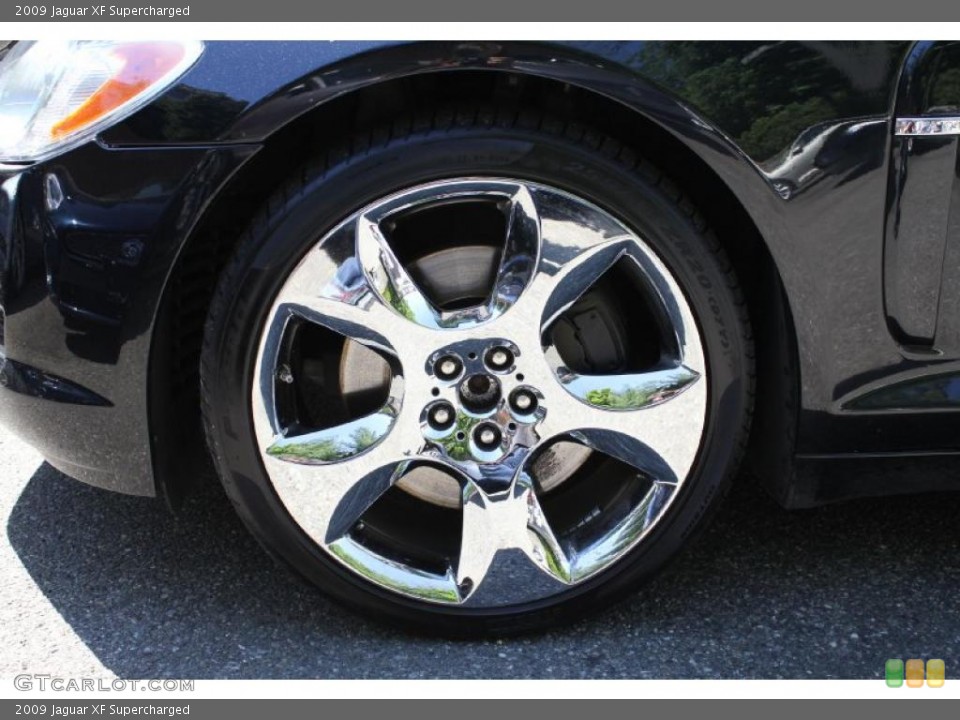 2009 Jaguar XF Supercharged Wheel and Tire Photo #49184552