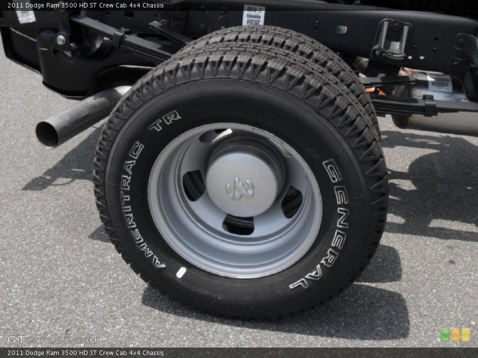 2011 Dodge Ram 3500 HD ST Crew Cab 4x4 Chassis Wheel and Tire Photo #49208579