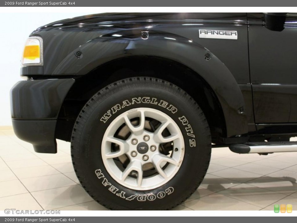 2009 Ford Ranger Sport SuperCab 4x4 Wheel and Tire Photo #49232294