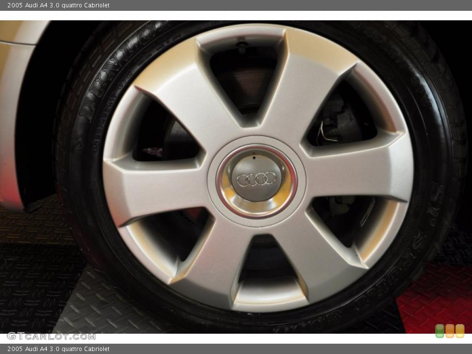2005 Audi A4 3.0 quattro Cabriolet Wheel and Tire Photo #49240350
