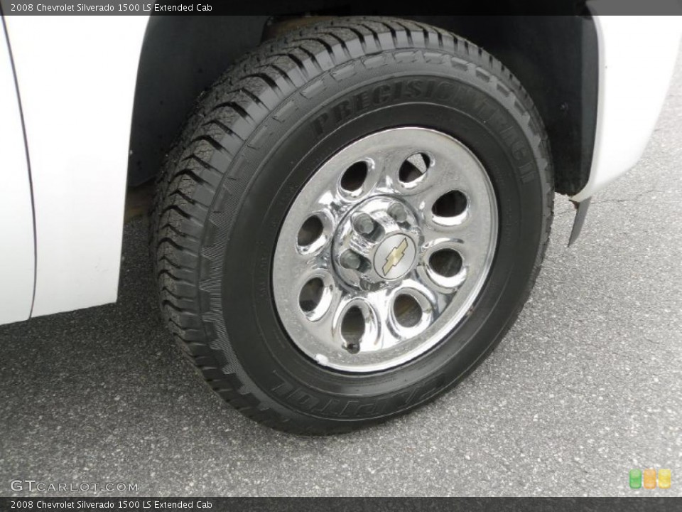2008 Chevrolet Silverado 1500 LS Extended Cab Wheel and Tire Photo #49265451