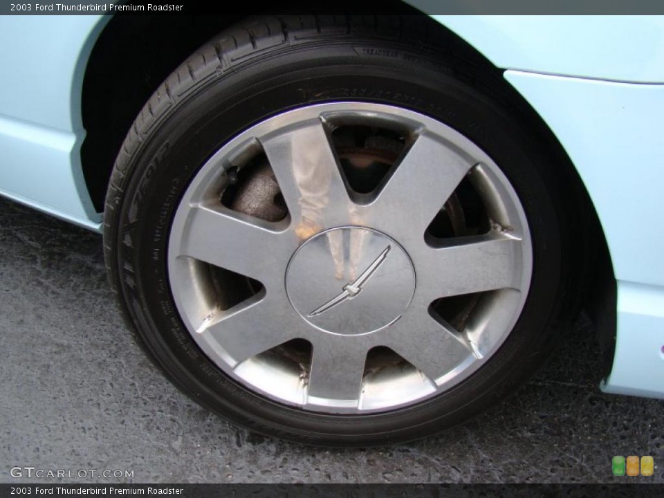 2003 Ford Thunderbird Premium Roadster Wheel and Tire Photo #49267712