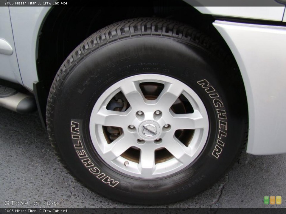 2005 Nissan Titan LE Crew Cab 4x4 Wheel and Tire Photo #49268159