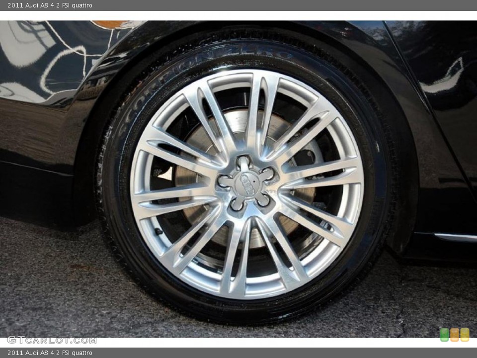 2011 Audi A8 4.2 FSI quattro Wheel and Tire Photo #49306350