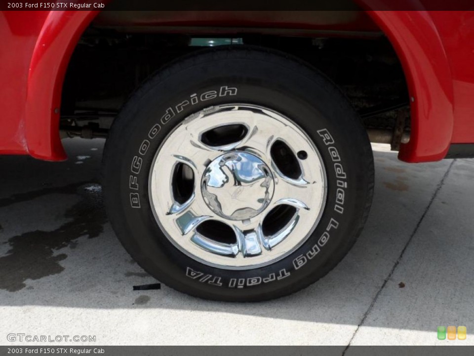 2003 Ford F150 STX Regular Cab Wheel and Tire Photo #49324788