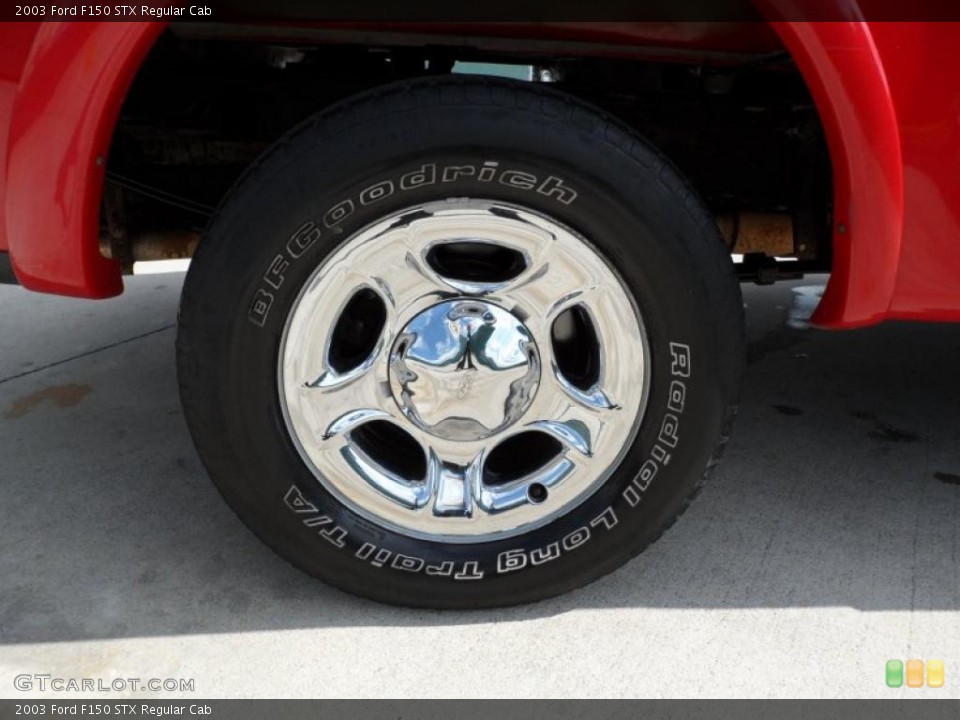 2003 Ford F150 STX Regular Cab Wheel and Tire Photo #49324803