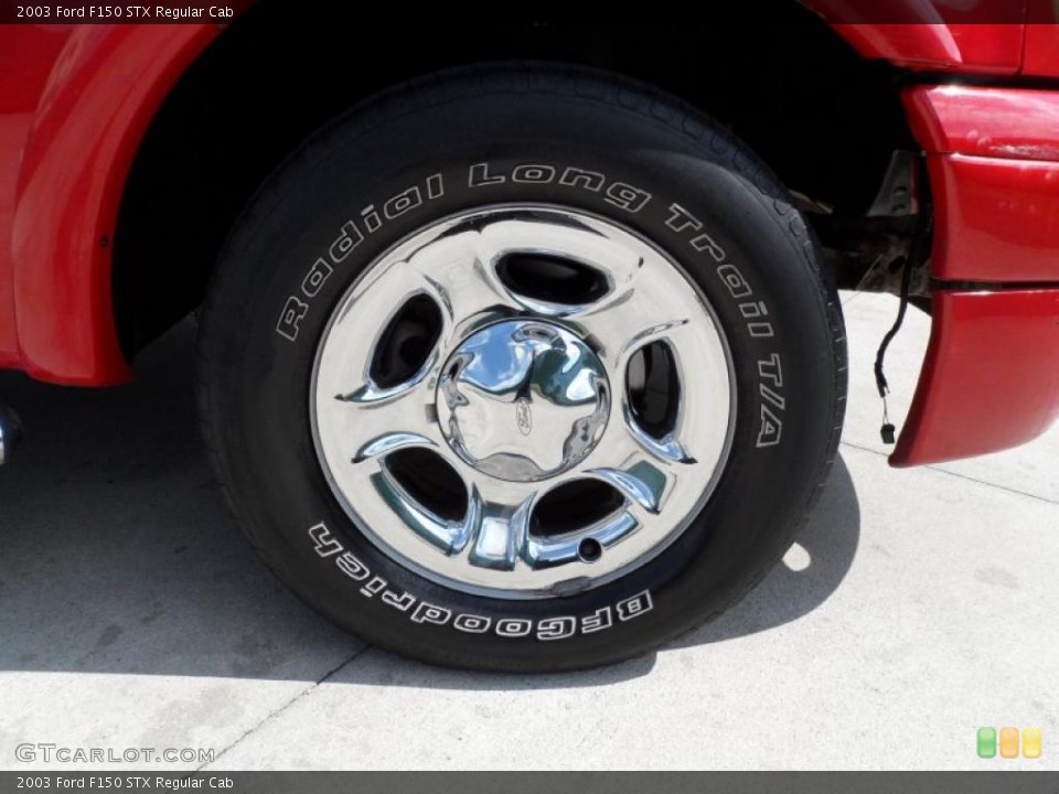 2003 Ford F150 STX Regular Cab Wheel and Tire Photo #49324818