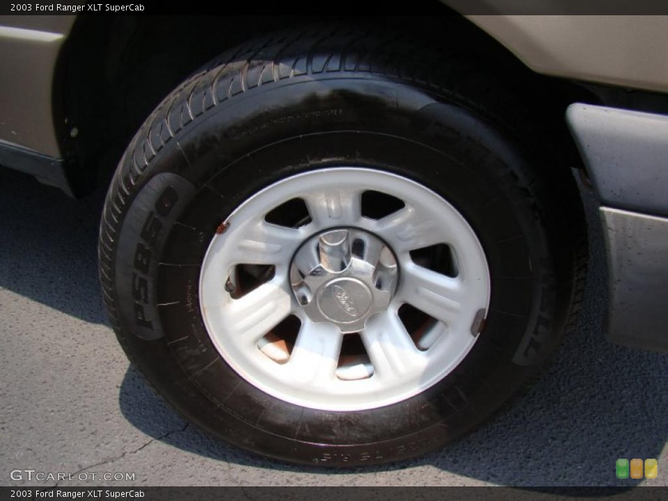 2003 Ford Ranger XLT SuperCab Wheel and Tire Photo #49344486