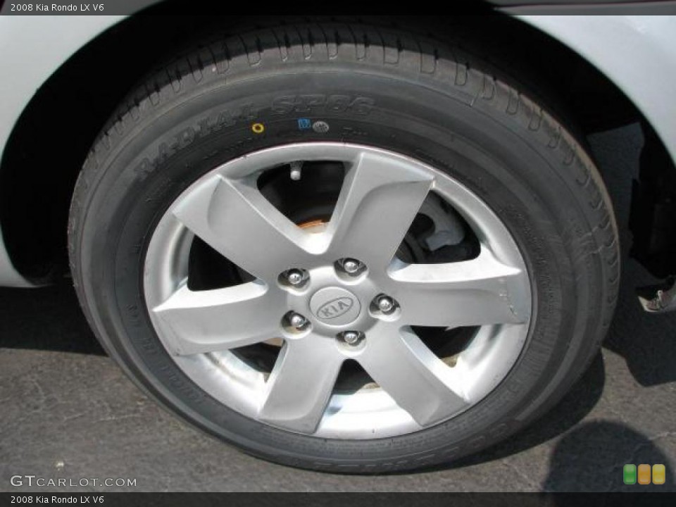 2008 Kia Rondo LX V6 Wheel and Tire Photo #49348584