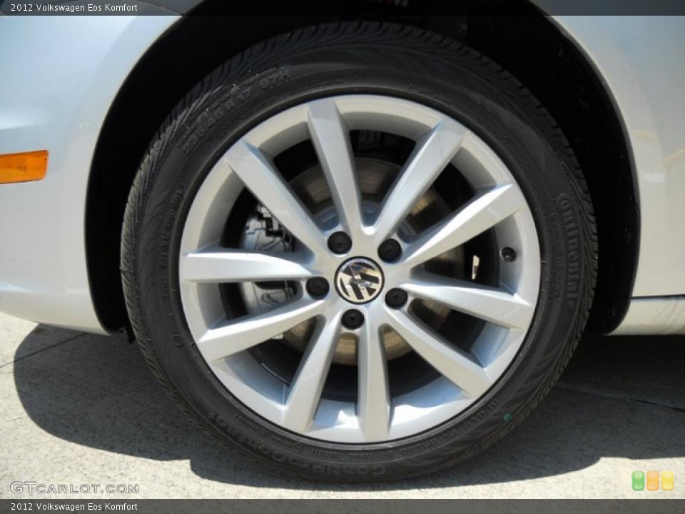 2012 Volkswagen Eos Komfort Wheel and Tire Photo #49351153