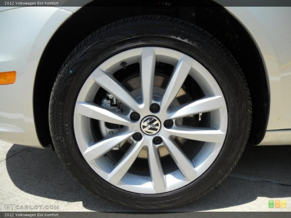 2012 Volkswagen Eos Komfort Wheel and Tire Photo #49352104