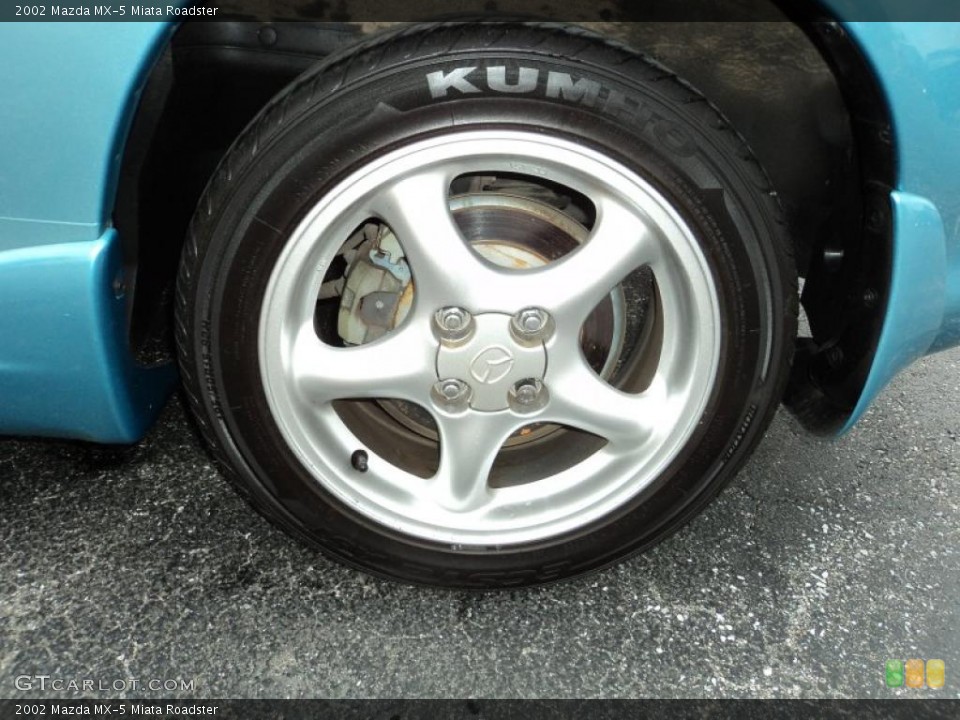 2002 Mazda MX-5 Miata Roadster Wheel and Tire Photo #49360495