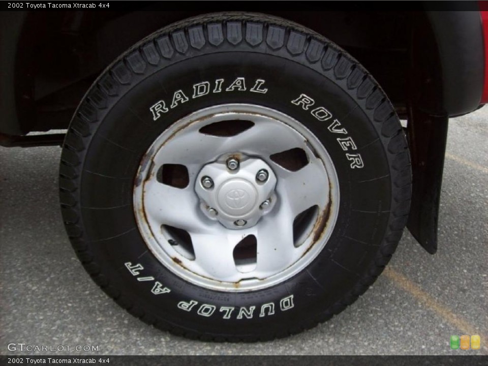 2002 Toyota Tacoma Xtracab 4x4 Wheel and Tire Photo #49376561