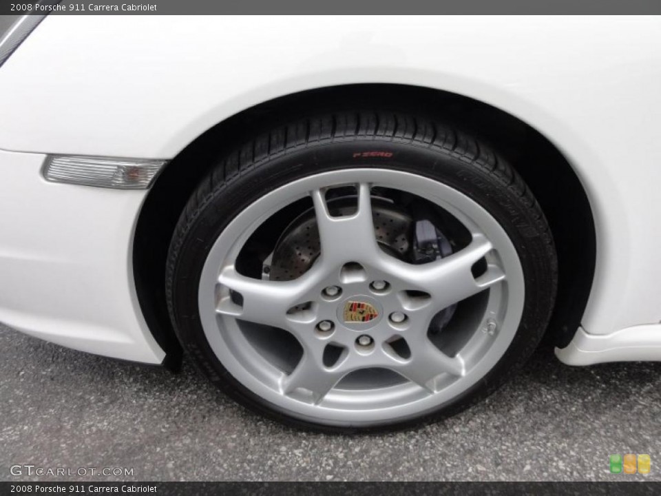 2008 Porsche 911 Carrera Cabriolet Wheel and Tire Photo #49383191