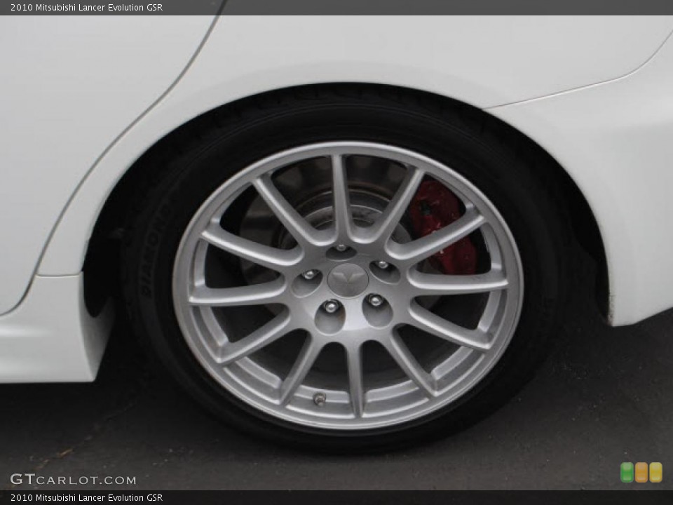 2010 Mitsubishi Lancer Evolution GSR Wheel and Tire Photo #49383200