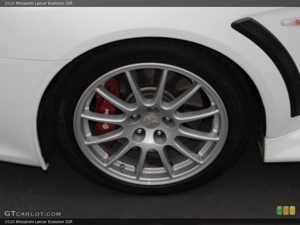 2010 Mitsubishi Lancer Evolution GSR Wheel and Tire Photo #49383254