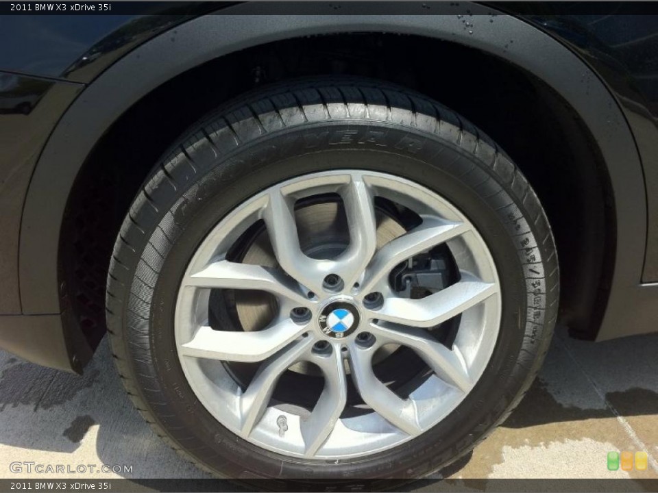 2011 BMW X3 xDrive 35i Wheel and Tire Photo #49391621